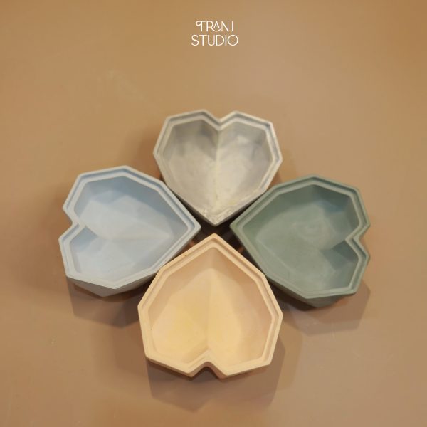 Hũ trái tim đựng nến và trang sức - Hình ảnh 4