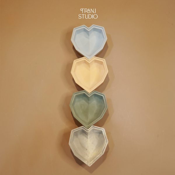 Hũ trái tim đựng nến và trang sức - Hình ảnh 2