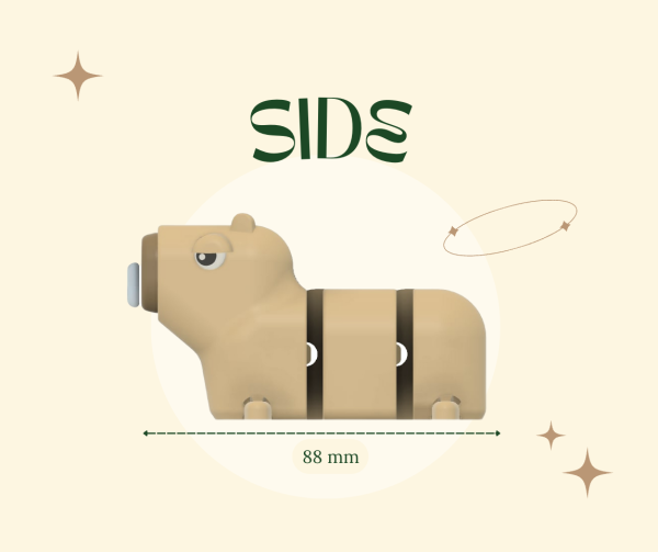 Mô hình trang trí chuột lang nước CAPPY - Capybara - Hình ảnh 4