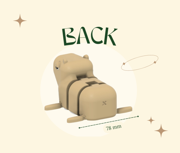 Mô hình trang trí chuột lang nước CAPPY - Capybara - Hình ảnh 5